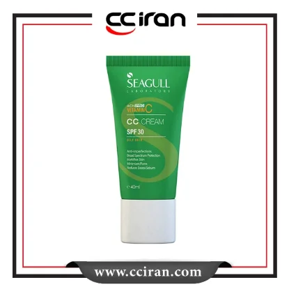 کرم رنگی متعادل کننده چربی پوست سی گلSPF30 (سی سی کرم سی گل)  نمای پشت