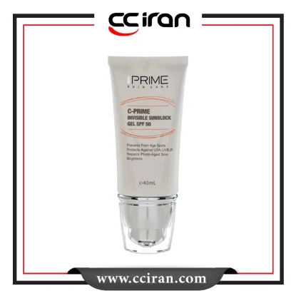 ژل ضدآفتاب حاوی ویتامین SPF 50 C پرایم  نمای روبرو