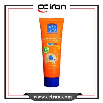 کرم ضدآفتاب کودکان با SPF 30  نمای پشت