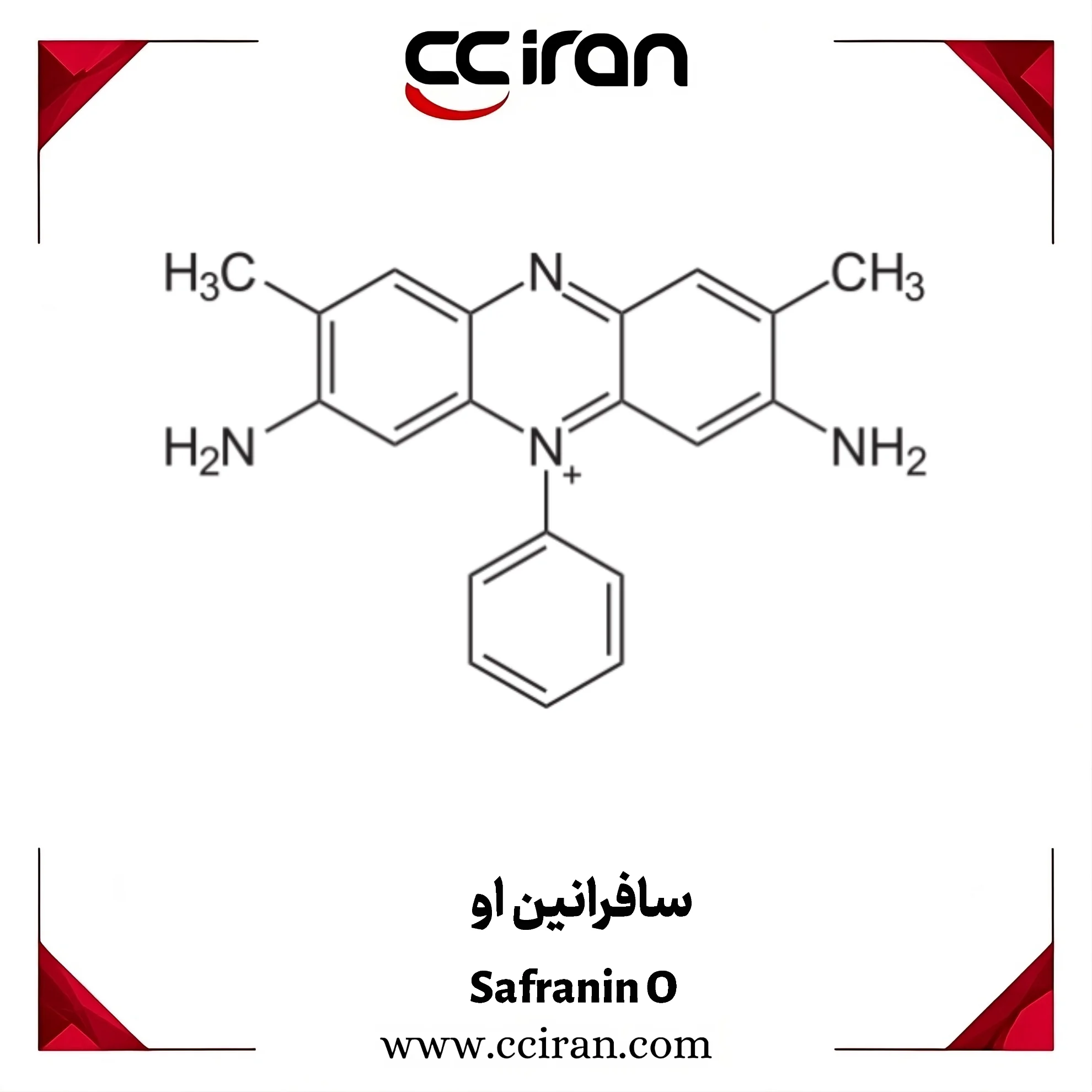 خرید رنگ آزمایشگاهی سافرانین برای رنگ‌آمیزی میکروسکوپی و زیست‌شناسی